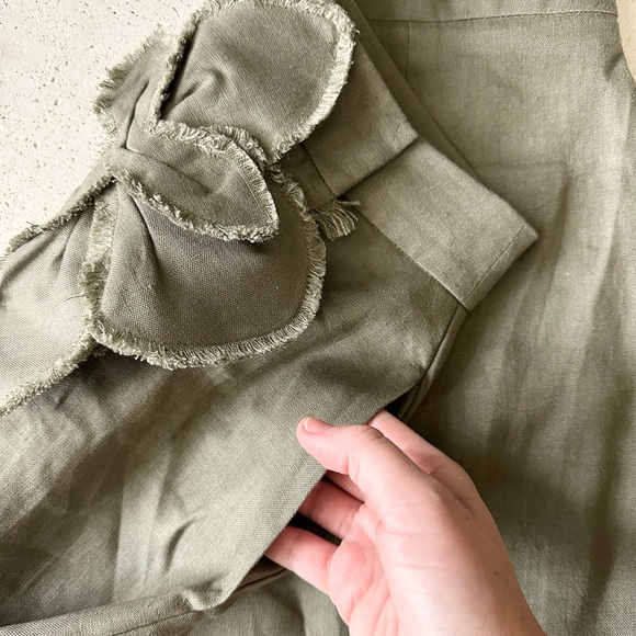 Padova linen skirt lluvia de orquídeas with pockets. size Medium10. Summer skirt - Picture 10 of 16